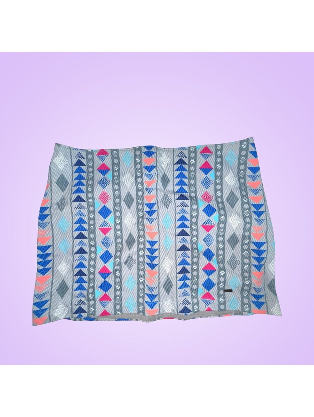 Hollister Gray Multicolor Geometric Aztec Jacquard Mini Skirt | Juniors Size 5